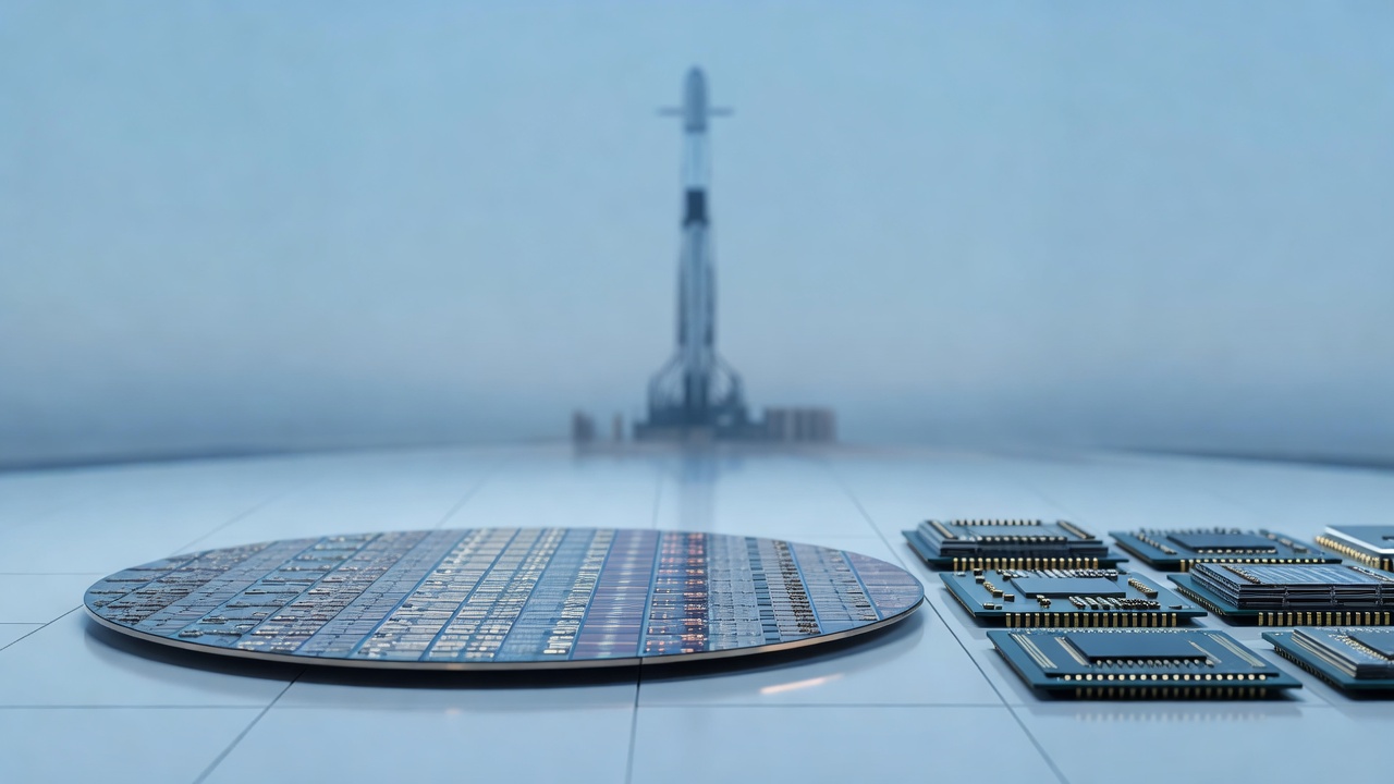 Semiconductor chips with aerospace supply chain backdrop