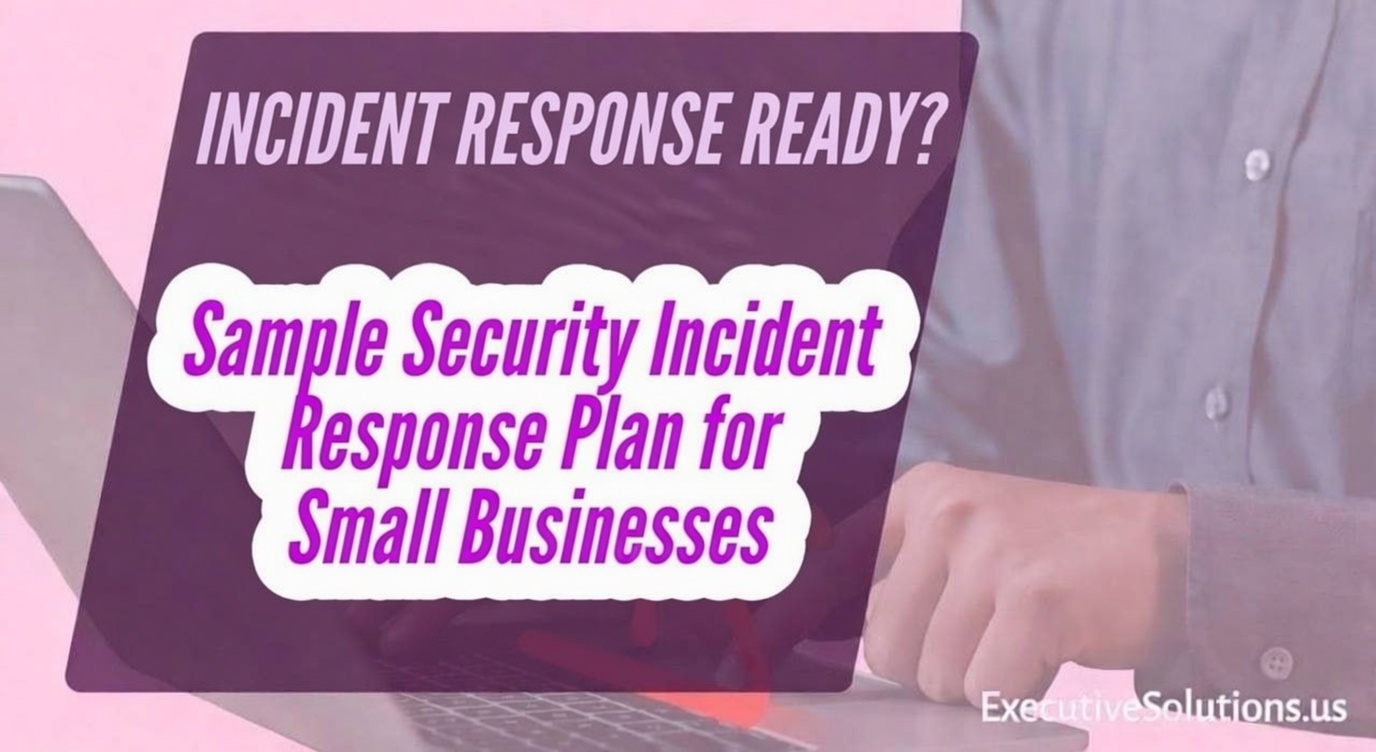Sample Security Incident Response Plan for Small Businesses
